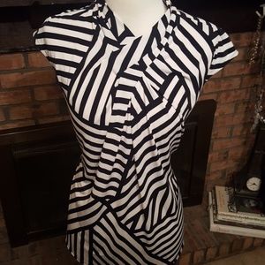 Draped geometrical blouse